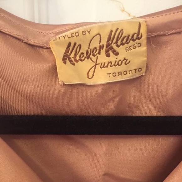 Vintage 1940s Dusty Pink Gown - Picture 9 of 11